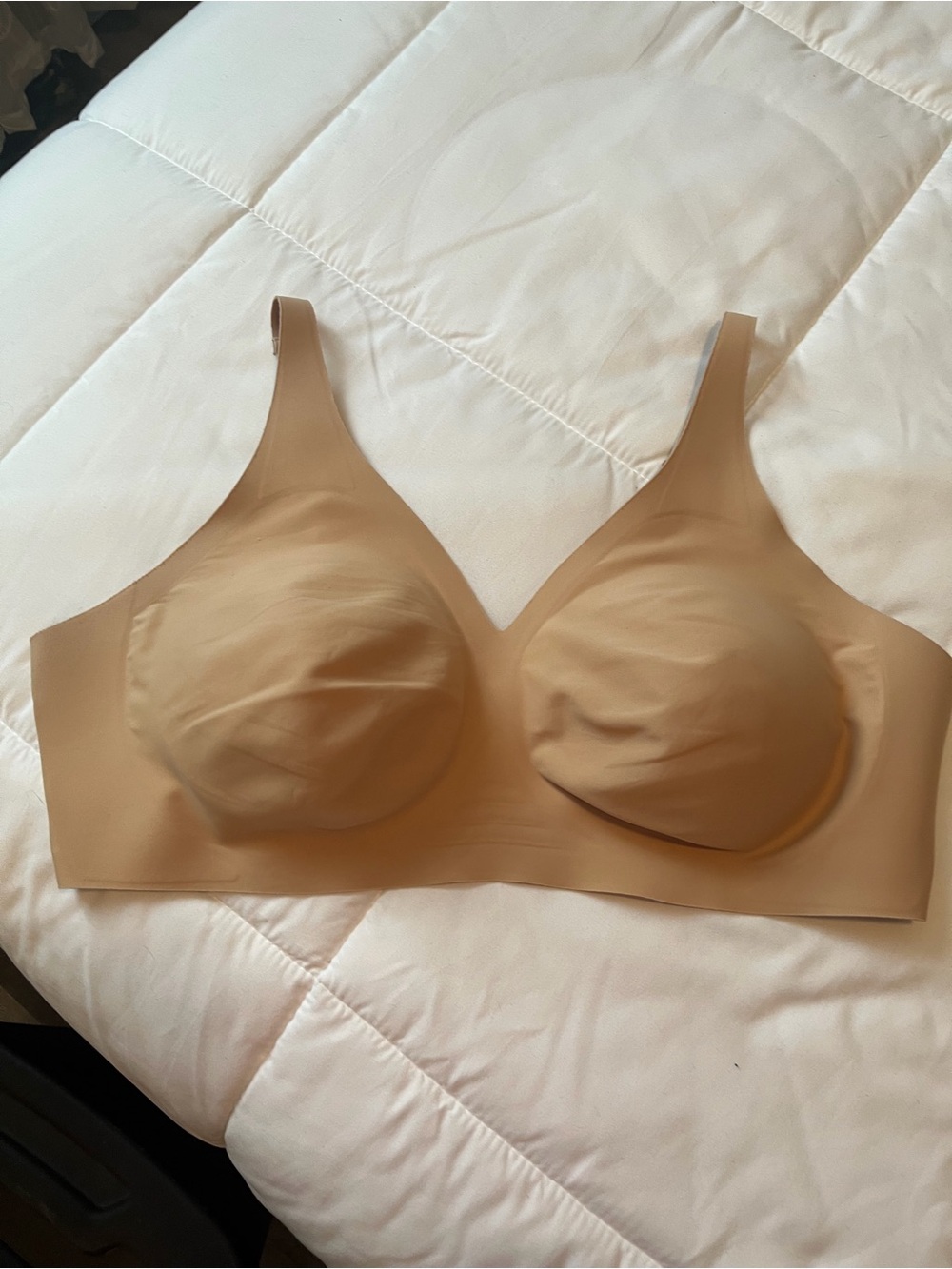 knix Wireless Seamless Nude Support Bra